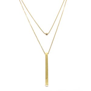 Stainless Steel double layer necklace - Image 1