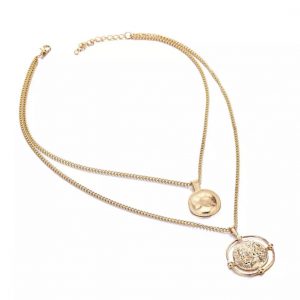 2 layer gold pendant necklace - Image 1