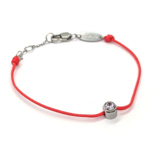 cubic zircon silver color bracelet - Image 1