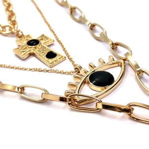 Trendy necklace 3 lines - Image 3