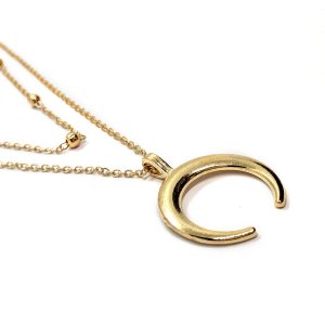 Double layer moon neckalce - Image 2