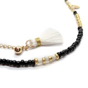 Bohemian black short necklace - Image 2