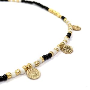 Bohemian black short necklace - Image 3