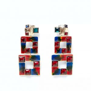 funky large earrings - Image 1