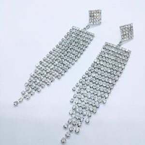 crystal drop earrings - Image 1