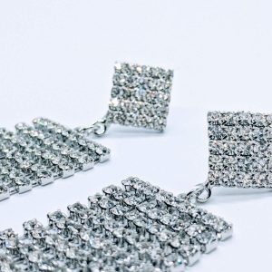crystal drop earrings - Image 2