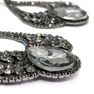 extravagant grey earrings - Image 2