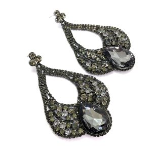 extravagant grey earrings - Image 1