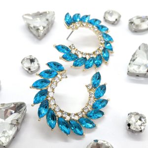 Bright blue earrings - Image 1