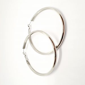 Silver Hoops - Image 1