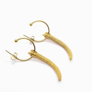 NIO Gold horn hoops - Image 1